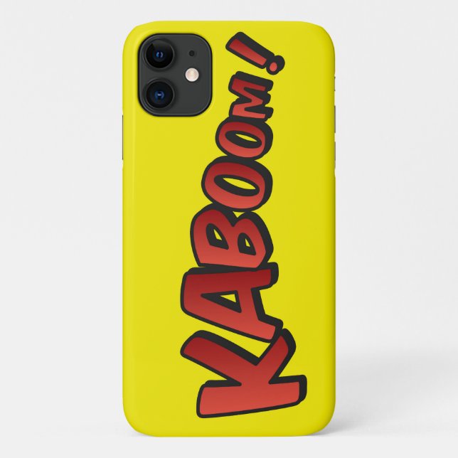 Capa Para iPhone 11 Cartoon Kaboom! Dividir (Verso)