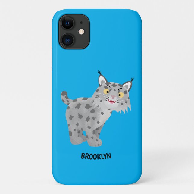 Capa Para iPhone 11 Cartoon lince lince de lince (Verso)