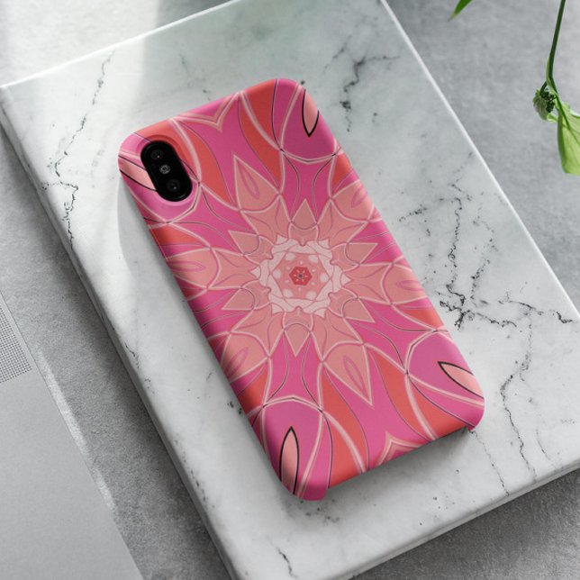 Capa Para iPhone 11 Cartoon Mandala Flor Rosa (Criador carregado)