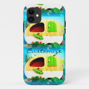 Capa Para iPhone 11 casa pequena caravana