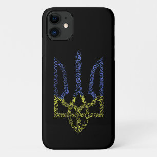 Capa Para iPhone 11 Casaco da Ucrânia do modelo espiral tridente de ar
