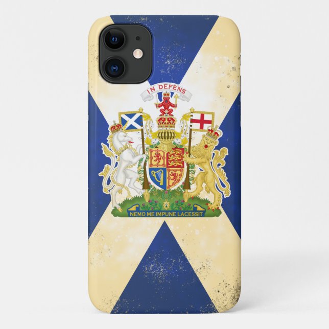 Capa Para iPhone 11 casaco de armas da Escócia (Verso)