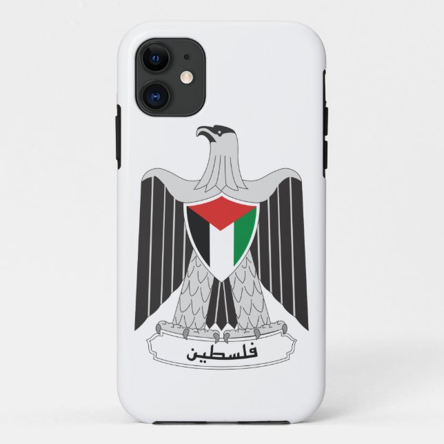 Capa Para iPhone 11 casaco de braços da palestina (Verso)