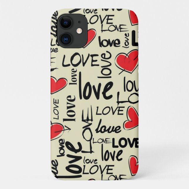 Capa Para iPhone 11 Casado de amor criativo mal lá (Verso)