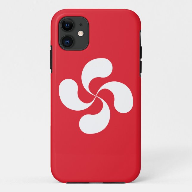Capa Para iPhone 11 Casco Iphone 5/Cruz Basca “Lauburu " (Verso)