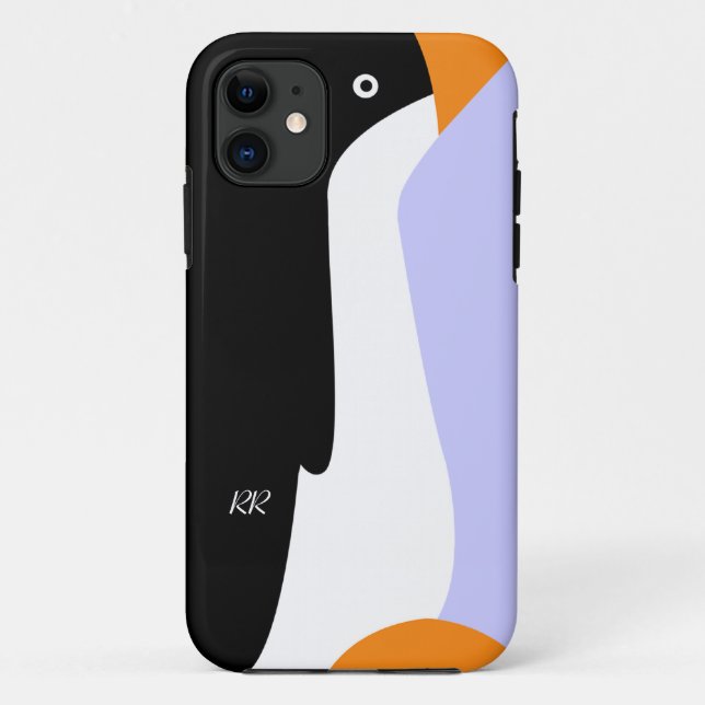 Capa Para iPhone 11 Case mate bonito do iPhone 5 do pinguim de (Verso)