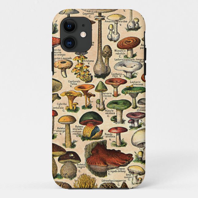 Capa Para iPhone 11 Case mate do iPhone 5 do guia do cogumelo do (Verso)