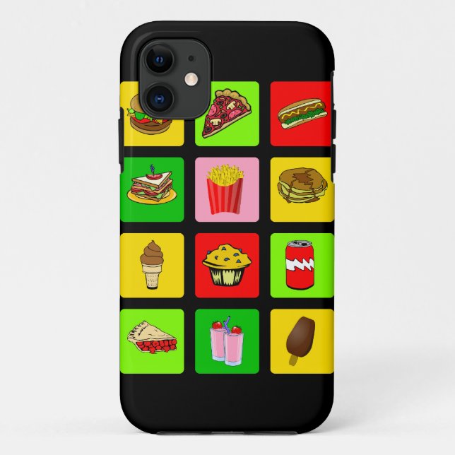Capa Para iPhone 11 Case mate do iPhone do toxicómano do fast food (Verso)