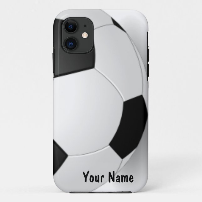 Capa Para iPhone 11 Case mate iPhone 5 da Bola de Futebol (Verso)