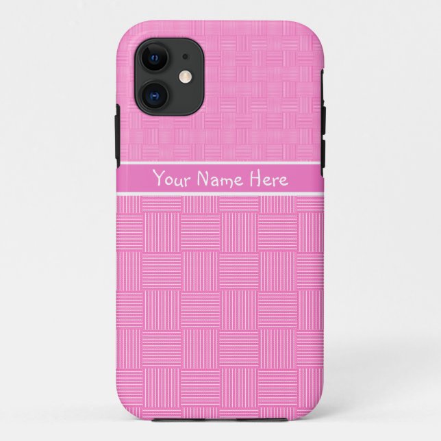 Capa Para iPhone 11 CaseMate do iPhone 5s para personalizar rosa, bran (Verso)