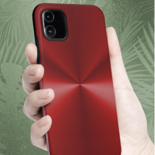 Capa Para iPhone 11 Caso 5 de iPhone Metálico Vermelho