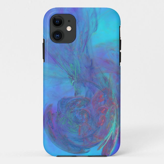 Capa Para iPhone 11 Caso Angelic abstrato art iPhone 5 (Verso)