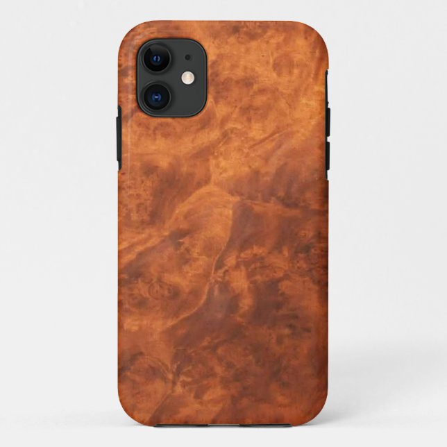 Capa Para iPhone 11 Caso Circassian Walnut Burl iPhone 11 (Verso)