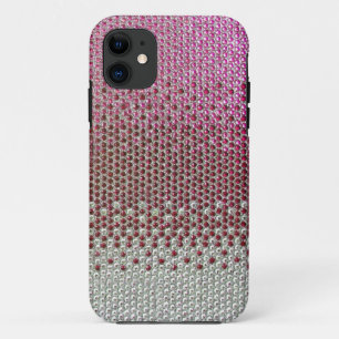 Capa Para iPhone 11 Caso cor-de-rosa do iPhone 5 de Bling do brilho do
