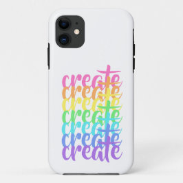 Capa Para iPhone 11 Caso "Crie" do Rainbow iPhone 11