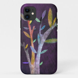 Capa Para iPhone 11 Caso da árvore violeta