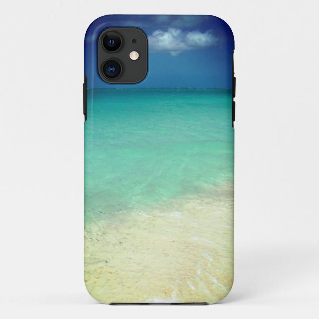 Capa Para iPhone 11 Caso das caraíbas tropical do iPhone 5 das águas (Verso)