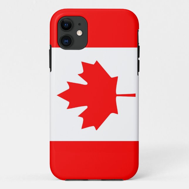 Capa Para iPhone 11 caso de bandeira do país do Canadá (Verso)