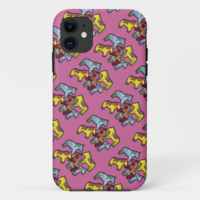 Capa Para iPhone 11 Caso De Cavalo Brilhante (Verso)