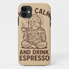 Capa Para iPhone 11 Caso de Chamada Caffeinada