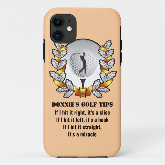 Capa Para iPhone 11 Caso de Golf Personalizado Dica Golfer iPhone 5 (Verso)