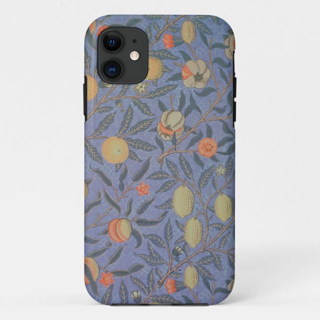 Capa Para iPhone 11 "Caso de iPhone4 azul da fruta" ou da "romã" (Verso)