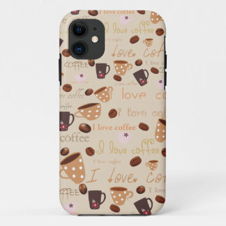 Capa Para iPhone 11 Caso de Iphone 5 "eu amo o café "