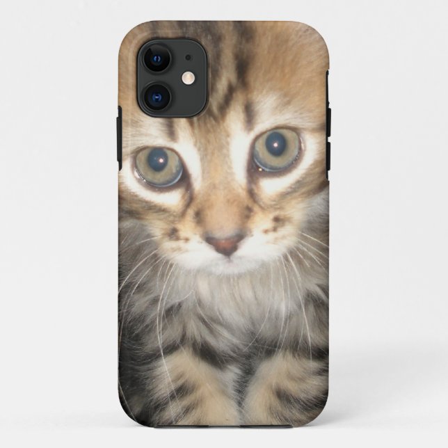Capa Para iPhone 11 Caso de Iphone 5 - gatinho (Verso)