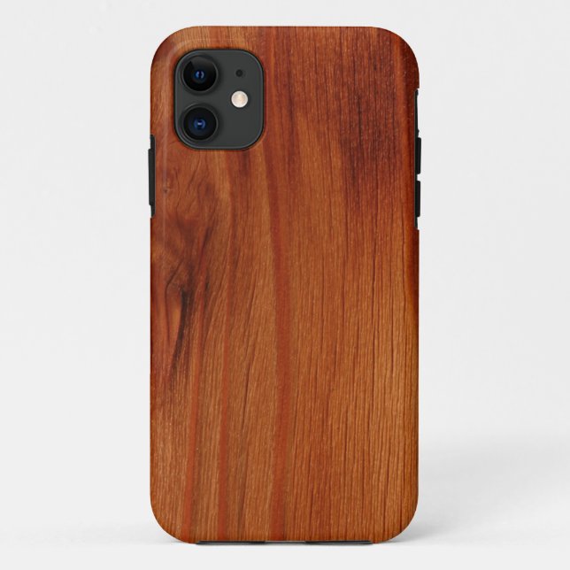 Capa Para iPhone 11 Caso de madeira lustrado do iPhone 5/5S do teste (Verso)