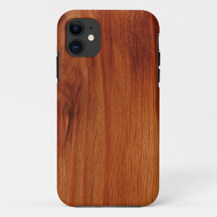 Capa Para iPhone 11 Caso de padrão de madeira polida iPhone 5/5S