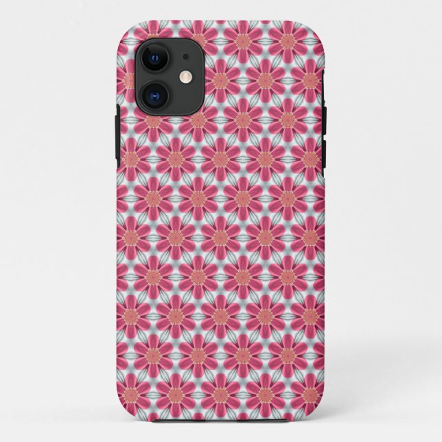 Capa Para iPhone 11 Caso de Padrão iPhone 5 da margarida rosa doce (Verso)