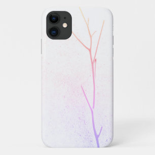 Capa Para iPhone 11 Caso de textura de concreto branco cor-de-rosa iPh
