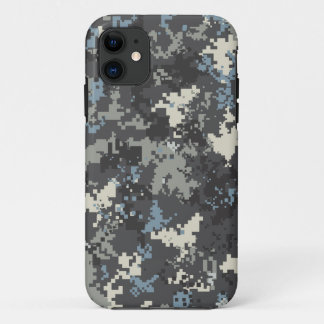 Capa Para iPhone 11 Caso digital do camo do iPhone 5 do cinza azul
