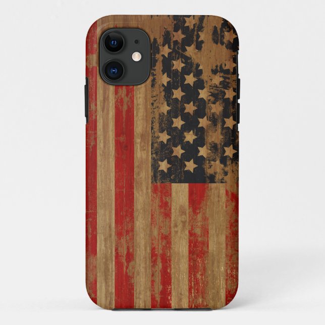 Capa Para iPhone 11 Caso do American Flag Case-Mate (Verso)