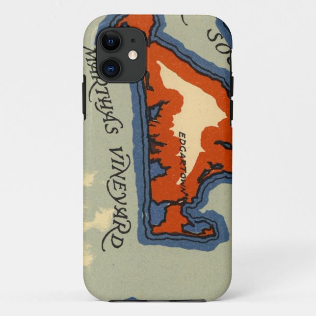 Capa Para iPhone 11 Caso do duro do iPhone 6 do Martha's Vineyard (Verso)