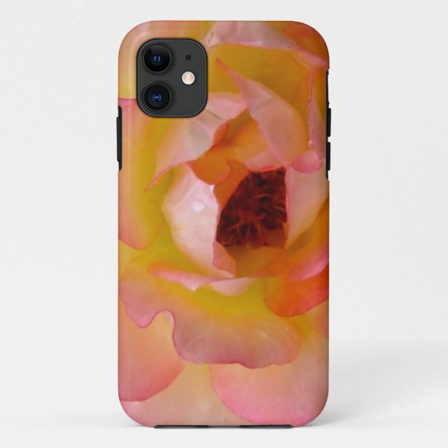 Capa Para iPhone 11 Caso do iPhone5 Flor Rosa (Verso)