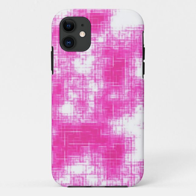 Capa Para iPhone 11 Caso do iPhone5 Grunge Rosa (Verso)