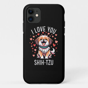 Capa Para iPhone 11 Caso do iPhone 11 - Com Desenho Eu Amo Shih Tzu