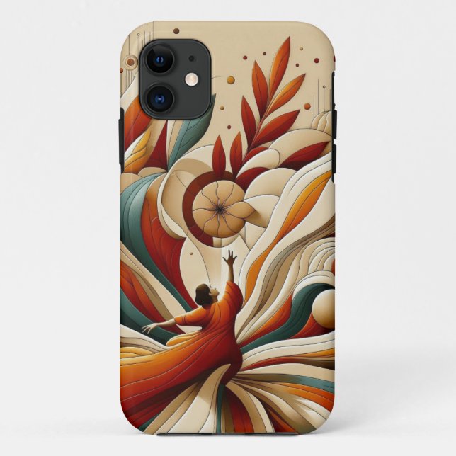 Capa Para iPhone 11 Caso do iPhone 11 da ilustração do abstrato (Verso)