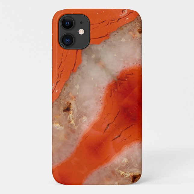 Capa Para iPhone 11 Caso do iPhone 11 de Textura de Pedra de Gemstone  (Verso)