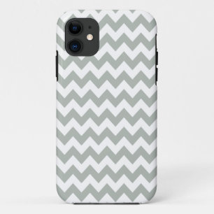 Capa Para iPhone 11 Caso do iPhone 5/5S de Chevron das cinzas de prata