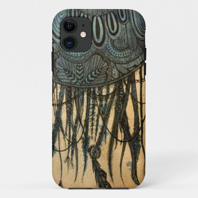 Capa Para iPhone 11 Caso do iPhone 5 Blue Dreamcatcher (Verso)