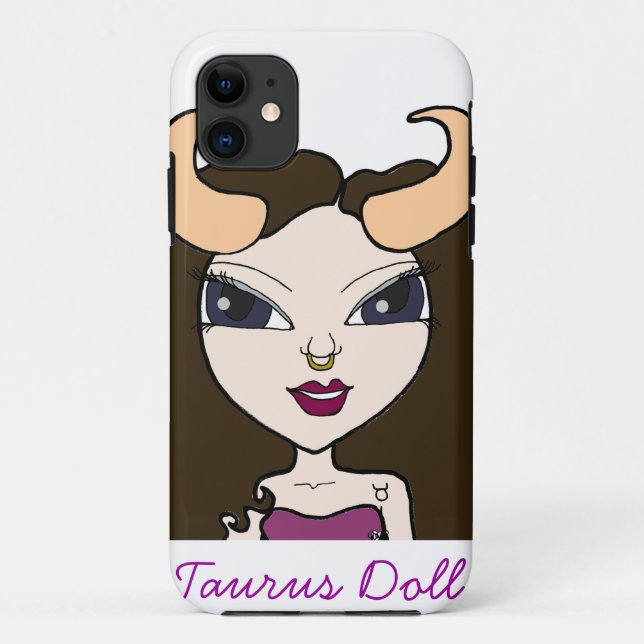 Capa Para iPhone 11 Caso do iPhone 5 da boneca do Taurus mal lá (Verso)