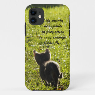 Capa Para iPhone 11 Caso do iPhone 5 da Coragem de Kitten