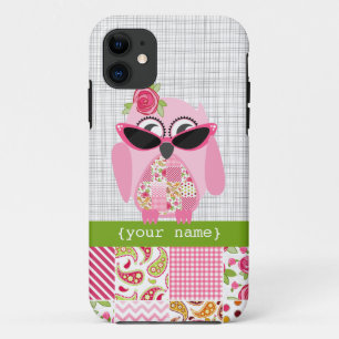 Capa Para iPhone 11 Caso do iPhone 5 da coruja dos retalhos