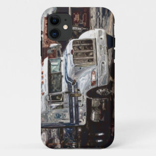 Capa Para iPhone 11 Caso do iPhone 5 de Caminhão Branco Big Rig