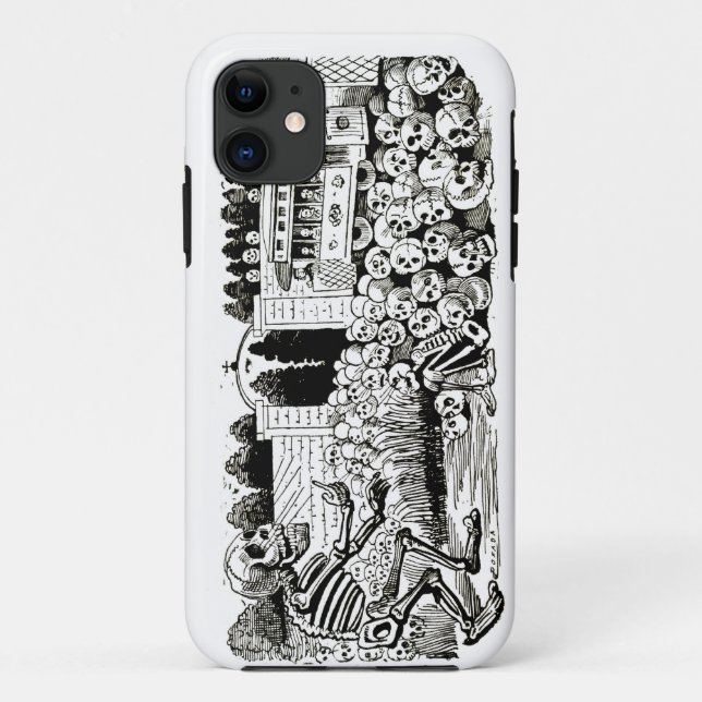 Capa Para iPhone 11 Caso do iphone 5 de Gran Calavera Eléctrica mal lá (Verso)