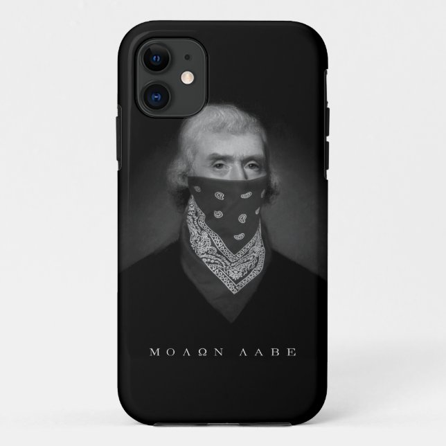 Capa Para iPhone 11 Caso do iPhone 5 de Molon Labe (Verso)