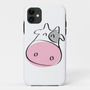 Capa Para iPhone 11 Caso do iPhone 5 de Vaca Rosa