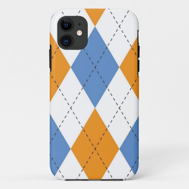 Capa Para iPhone 11 caso do iPhone 5 - diamante Argyle - esporte (Verso)